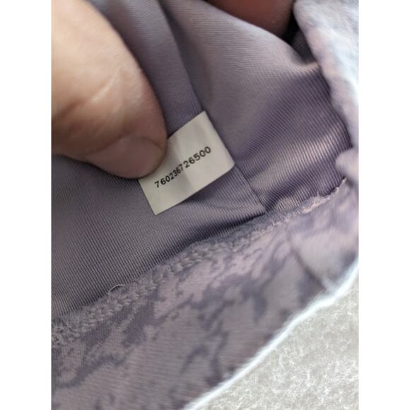 MTA Sport Bras Women's Large 2 pack Yoga tops purple black grey Nwot - Picture 13 of 16